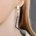 Hollow Triangle Long Geometric Drop Earrings for Girls & Women - Image 4
