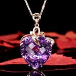 Women's Crystal Heart Pendant Necklace With Zircon Stones - Image 3