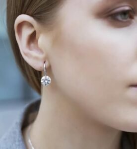 Enchanting Light Weight Cubic Zircon Crystal Drop Earrings for Women and Girls, for Daily Use, Office Use - Image 4