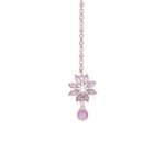 Diamond Necklace Jewellery Set for Women with Earrings and Maang Tikka for Wedding, Party, Engagements & Festivals - Image 2