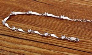 Crystal Silver Plated Bracelet for Women and Girls - Image 4