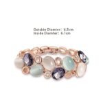 Stylish Rose Gold Austrian Crystal Bracelet For Women And Girls - Image 3