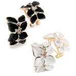 women Jewellery Crystal Stud Earrings Combo Tops for Girls and WomenColor: Black & White Material: Gold Plated It is advisable to store jewellery in a zip lock pouch (air tight pouch), keep away from water perfume and other chemicals and clean it with dry and soft cloth Country of Origin: India