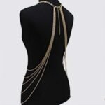 Harness Body Chain Bra Crossover Sexy Body Jewelry Bikini Chains Necklace for Women and Girls (Gold) - Image 6