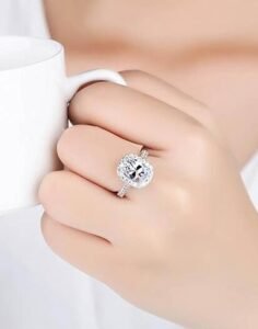 Stylish Silver Plated Solitaire Crystal Ring for Women and Girls - Image 3