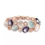 Stylish Rose Gold Austrian Crystal Bracelet For Women And Girls