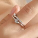 Delicate Hug Silver Ring For Women I AM Enough Love Adjustable Finger Rings For Women Girls Love Gifts Women's Jewellery Rings Combo - Image 4