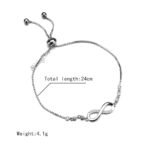 Stylish Austrian Crystal Rose Gold Charm Bracelet for Women - Image 2