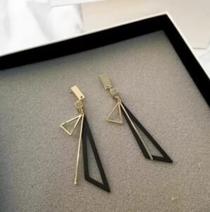 Hollow Triangle Long Geometric Drop Earrings for Girls & Women - Image 2
