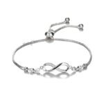 Stylish Austrian Crystal Rose Gold Charm Bracelet for Women