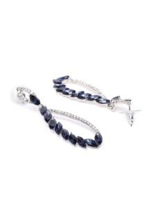 Celebrity Inspired Crystal Studded Dangler Earings Earrings for Girls and Women - Image 2