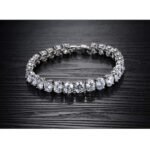 Bracelet for Women and Girls | White Crystal Bracelets for Women Swiss Zircon Bracelet | Birthday Gift for Girls & Women Anniversary Gift for Wife - Image 6