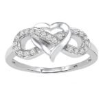 Sterling Silver Rings for Women, Infinity Ring for Women - Ring for Girlfriend, Adjustable Rings for Women Stylish, Heart Shape Rings for Girls Free Size - Image 6