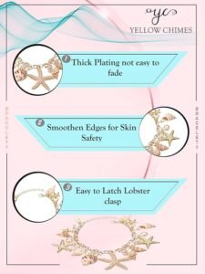 Bracelet For Women And Girls Fashion Charm Chain Bracelets | Gold Silver Plated Hanging Charm Bracelet | Birthday And Anniversary Gift For Women & Girls Valentine Gift for Girls - Image 3