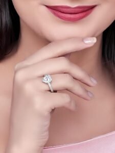 Sterling Silver Cubic Zirconia Finger Ring For Women And Girls|with Authenticity Certificate, 925 Stamp - Image 3