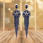Earrings for women Crystal Tassel Handmade Earrings for Girls and Women - Image 2