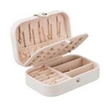 Jewellery Organisers Box PU Leather Storage Case for Rings, Earrings, Necklace Jewelry Organizer for Women Travel
