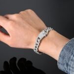 Stylish Bracelet For Men Women Gold Plated American Diamond Studded Charming Golden Bracelets For Women Girls Men Boys Jewellery Accessories Love Gifts - Image 5