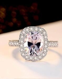 Stylish Silver Plated Solitaire Crystal Ring for Women and Girls - Image 5