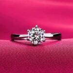 Rings for Women and Girls Silver Ring | Adjustable Crystal Rings Silver Toned Finger Ring for Women | Birthday Gifts For Women Valentine Gift for Girls - Image 6