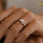 Silver Solitaire Rings for Women | Adjustable Contemporary Style | 92.5 Sterling Silver & Diamond Like Brilliance Sparkling Zirconia | Lovely Gift - Image 3