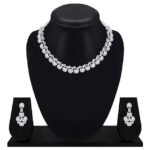Silver Plated Alloy Necklace Set with Earrings For Women