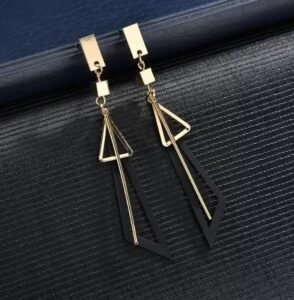 Hollow Triangle Long Geometric Drop Earrings for Girls & Women - Image 3