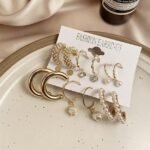 18 pairs Combo Set Celebrity Inspired Latest Stylish Gold Plated Hoop and Crystal Pearl Stud Earrings for Women - Image 3