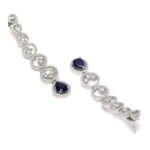 Oxidised Silver-Plated American Diamond studded Circular Shaped Drop Earrings for Girls and Women - Image 2