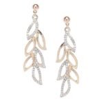 Earrings for Women and Girls | Fashion Multicolor Crystal and Opal Drop | Rose Gold Plated | Oval Shaped Drop Earrings