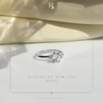 Silver Solitaire Rings for Women | Adjustable Contemporary Style | 92.5 Sterling Silver & Diamond Like Brilliance Sparkling Zirconia | Lovely Gift - Image 4