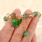 1 PC Butterfly Sparkly Crystal Beads Tassel Bracelet With Cute Enamel Butterfly Charms for Girls/Teens/Women - Image 3