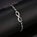 Stylish Austrian Crystal Rose Gold Charm Bracelet for Women - Image 5