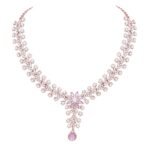 Diamond Necklace Jewellery Set for Women with Earrings and Maang Tikka for Wedding, Party, Engagements & Festivals - Image 4