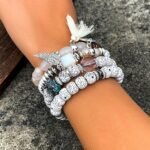 I Love You Feather Tassel Charm Multilayer Beaded Bangle Bodhi Bracelet for Women and Girls - Image 2