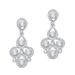Silver Plated Alloy Necklace Set with Earrings For Women - Image 3