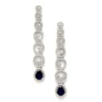 Oxidised Silver-Plated American Diamond studded Circular Shaped Drop Earrings for Girls and Women - Image 3