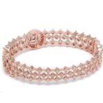 American Diamond Studded Artistically Designed Celebrity Inspired American Diamond Bracelet Jewellery For Girl and Women - Image 2