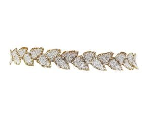 Saree waist hip belt kamarband pan gold - Image 2