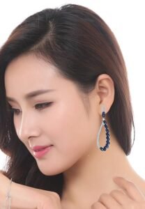 Celebrity Inspired Crystal Studded Dangler Earings Earrings for Girls and Women - Image 3