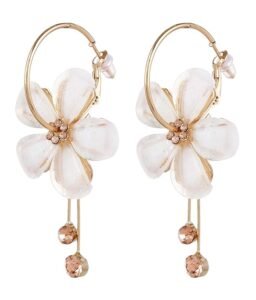 Earings Gold Plated Floral Earrings for Girls and Women