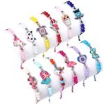 Hand Bracelet for Kids Girls Stylish Unicorn Friendship Band Kids Bracelets for Girls Best Friend Bracelet Set Kids Party Gift Wrist Bracelet Hand Jewellery for Kids (Multicolor) - 12 Pieces