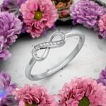Sterling Silver Rings for Women, Infinity Ring for Women & Girls, Stylish Rings for Women, Infinite Love Proposal Ring for Girlfriend Free Size - Image 3