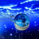 Glow in The Dark Full Moon Pendant | Silver-Toned Cable Chain Celestial Round Moonstone Pendant Necklace | Gift for Women and Girls - Image 2