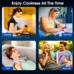 Neck fan for Women Hands Free Bladeless Personal Mini Fan,3 Speeds 62 Air Outlet, Free Adjustment Personal Cooling Fan - Image 3