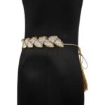 Saree waist hip belt kamarband pan gold - Image 4