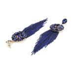 Earrings for women Crystal Tassel Handmade Earrings for Girls and Women - Image 3