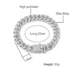 Stylish Bracelet For Men Women Gold Plated American Diamond Studded Charming Golden Bracelets For Women Girls Men Boys Jewellery Accessories Love Gifts - Image 2