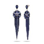 Earrings for women Crystal Tassel Handmade Earrings for Girls and Women - Image 4