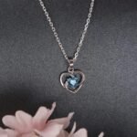 Sterling Silver Heart Pendant Necklace | With  Chain | Gift for Women and Girls - Image 5